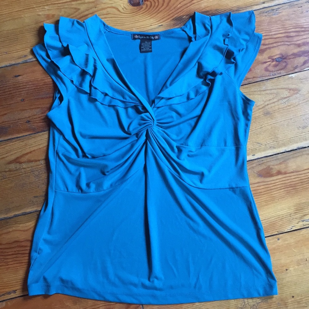 Susie In The City Cap Sleeve Top